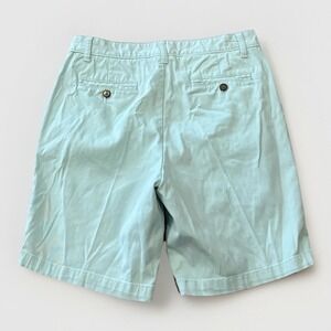 Nautica Men's Size 30 Pastel Mint Geen Stretch Mens Khaki Deck Shorts Flat Front
